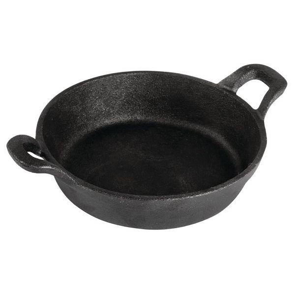 Olympia gietijzeren ronde serveerpan met handvatten 18cm, GJ554