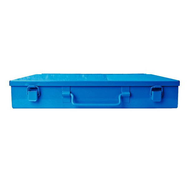 ADB plaatstalen box/lege cassette zonder inzet, blauw, 88500