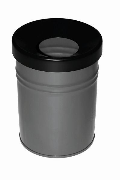 TKG afvalbak FIRE EX Grafiet, Ø 245 x H 340 mm, 370035