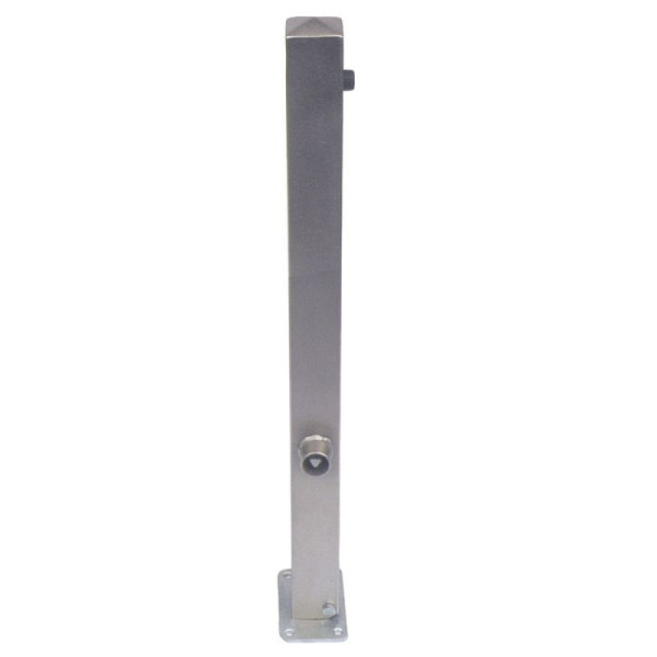 Stone HGS afzetpaal -Bollard-, voor inzetting in beton, profielcilinderslot gelijksluitend, bovensluiting, 2 oogjes, afmeting: 70 x 70 mm, 4070uzh-470.57-2