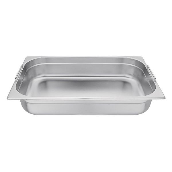Vogue RVS GN bak GN1/1 met handgrepen 10cm, CB179