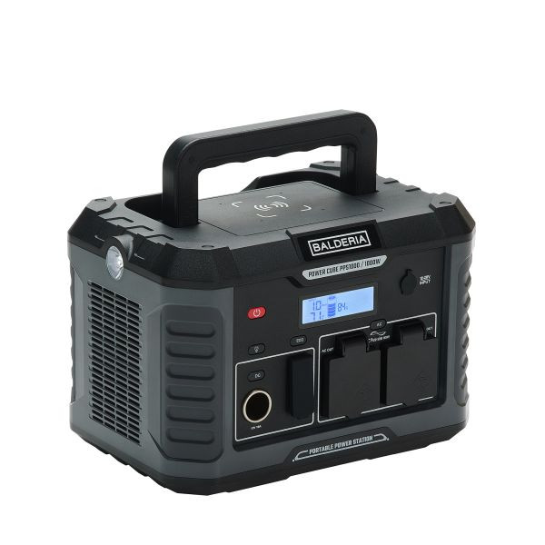 Balderia Powerstation Power Cube, 1000 W, 933 Wh, kleur: zwart, PPS1000
