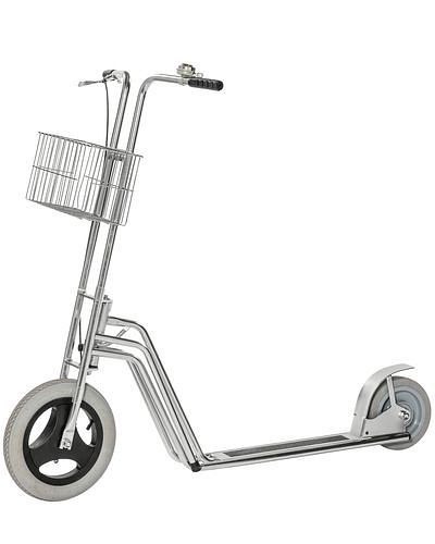 Kongamek bedieningsscooter KM Scooter2, 2 wielen lucht, met mand, bel en trommelrem, 255374