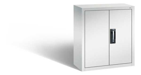 C+P tijdschriftenkast serie 13, H830xB700xD300mm, kleur: lichtgrijs, verzonken handgreep, 134013-21 S10041