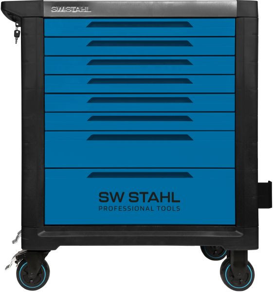 SW-Stahl professionele werkplaatswagen TT802, blauw, niet uitgerust, 07110L