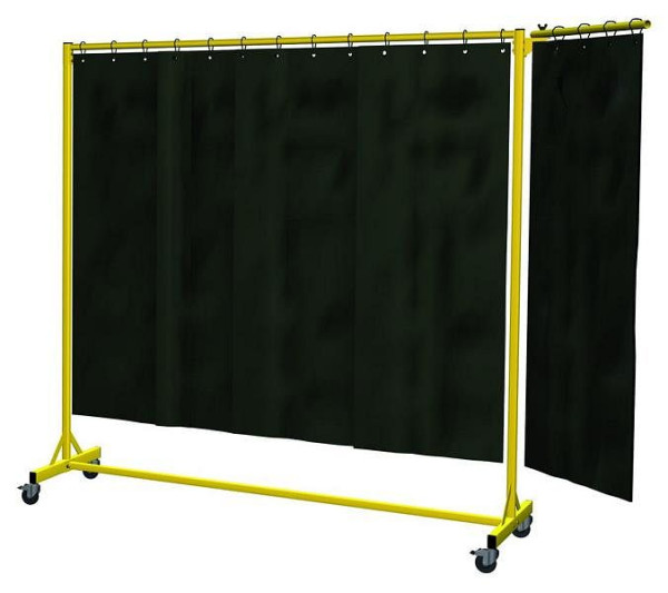 KLW zwenkarm, 600 mm, met PVC lasgordijn, 03 / STWSA-600
