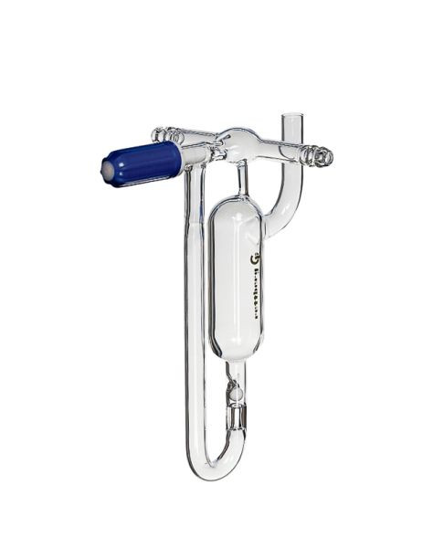 Rettberg overdrukventiel, PTFE-ventiel, doorlaat 0 - 3 mm, 2x olijf 8 mm, voor stikstofwerk, borosilicaatglas 3.3, 134030000