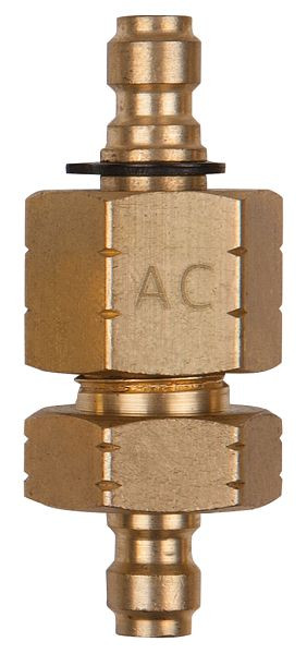 KS Tools dubbel adapterstuk M14x1,25 binnen- en buitendraad en 1/4" slangaansluiting, 150.2653