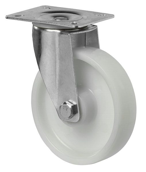 BS-rollen transportrol, wielbreedte 35 mm, wiel-Ø 125 mm, draagvermogen 175 kg, loopvlak/wiellichaam kunststof, rollager, VE = 4 stuks, L400.B10.125