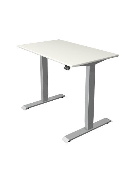 Kerkmann compacttafel B 1000 x D 600 mm, elektrisch in hoogte verstelbaar van 740-1230 mm, wit, 10226010