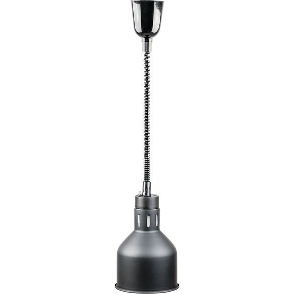 Stalgast warmtelamp voor plafondmontage, zwart, 0,25 kW, Ø 173 mm, BB0105002