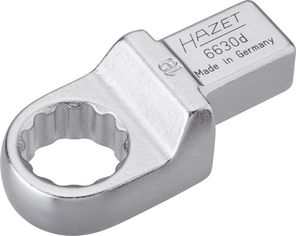 Hazet ringsleutel, insteekvierkant 14 x 18 mm, uitwendig dubbel zeskant trekprofiel, 19 mm, 6630D-19