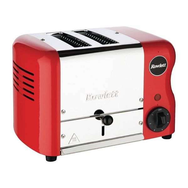 Rowlett Esprit broodrooster met 2 sleuven in rood met sandwichkooi, CH180