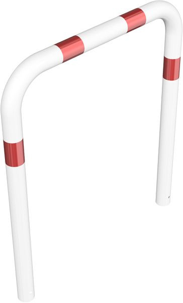 Schak-stootbescherming Ø 76 x 2,6 mm zonder dwarsbalk voor inzetting in beton, totale breedte: 1000 mm, totale hoogte: 1150 mm, thermisch verzinkt, 477_06B