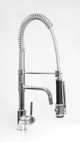 Saro ééngats voorspoeldouche zwart met kraan VALENTINA, 457-1080