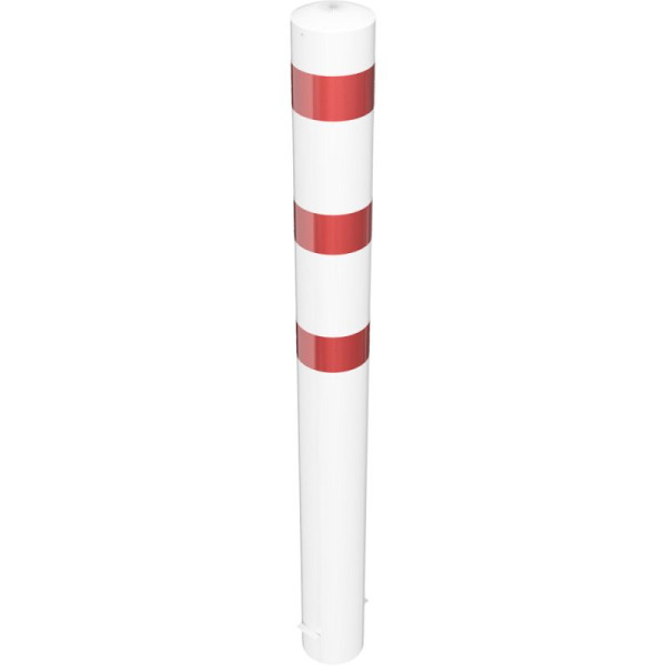 Stein HGS HGS stalen buispaal/stambeveiligingspaal -Bollard-, 2000mm, voor inzetting in beton, geen oogjes, met schroefbare stalen kap, wanddikte: 3,6 mm, 40192b-470.80