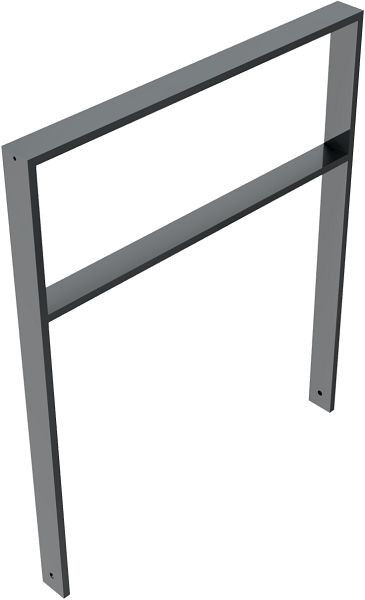 Schake leunbeugel van vierkante buis 80x20mm, breedte: 1000, 459_100B