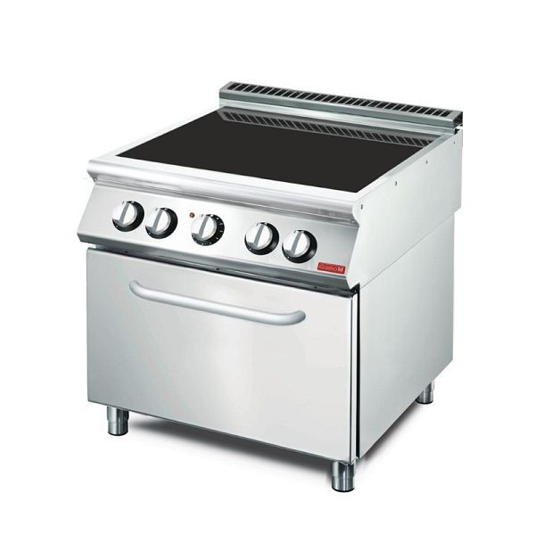 Gastro M elektrisch fornuis met keramische kookplaat en oven GM70/80CFVE, GN089