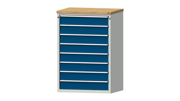 ANKE werkbanken ladekast, model 4002 V, 915 x 700 x 1320 mm, RAL 7035/5010, BMP 40 mm, 611.303