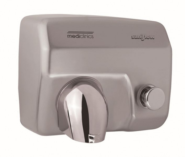 All Care Mediclinics handdroger met drukknop RVS, 12220