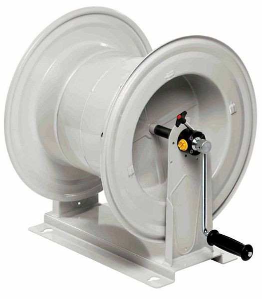 Ebinger slanghaspel HM 710, slang max.45m - 27mm OD, behuizing gelakt staal, 20bar / 90 °C (waterperslucht), 8.710.130