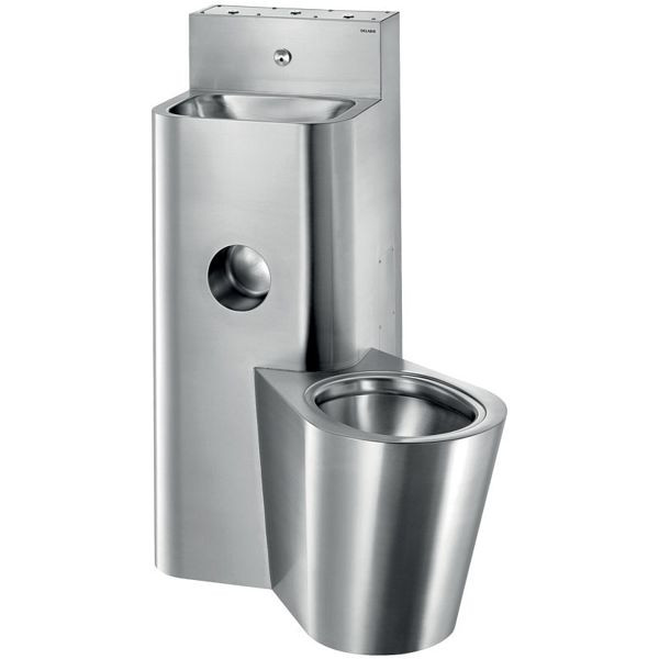 KEMMLIT WC-combinatie KOMPACT TW/TWW - met wastafel en staand toilet, wandmontage, 252.690