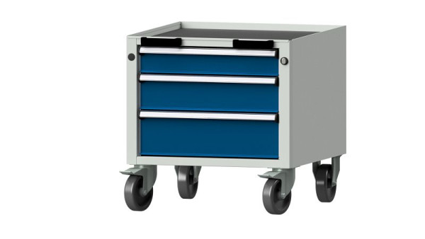 ANKE werkbanken, verrijdbare bak, model 18 V, 570 x 615 x 570 mm, RAL 7035/5010, kuip, 450.058
