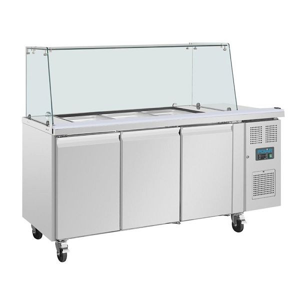 Polar Polar U-serie Saladette 3-deurs toonbankkoelkast, UA018