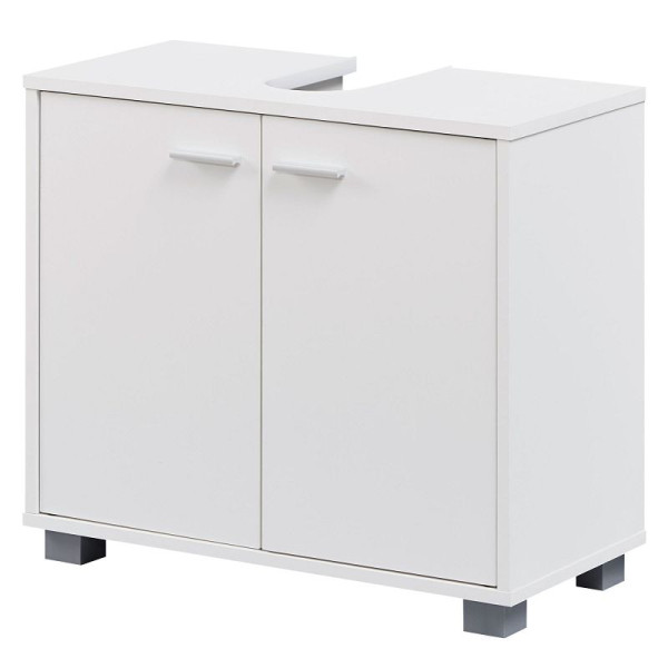 Wohnling Design wastafelonderkast met 2 deuren wit, WL1.344