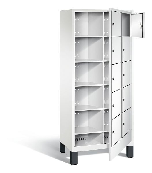 C+P wasverzamelkast Evolo, H1850xW810xD500mm, kleur: verkeerswit, 48060-205 S10234