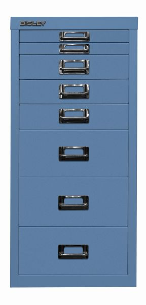 Bisley MultiDrawer™, 29-serie, DIN A4, 8 laden, blauw, L298605