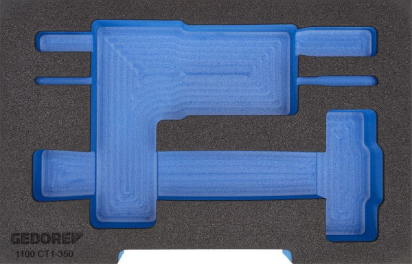 GEDORE leeg schuiminzetstuk voor L-BOXX 136, beitelassortiment, 2835959