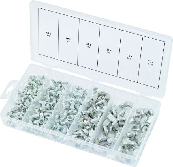 KS Tools assortiment vleugelmoeren, 150 stuks, 970.0470