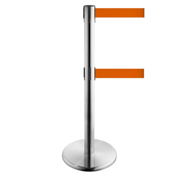 Stein HGS HGS personengeleidingssysteem -P-Line Duo-, RVS, oranje, met bandeindstuk (standaard), bandlengte: 2 x 2,3 m, 36402-1502