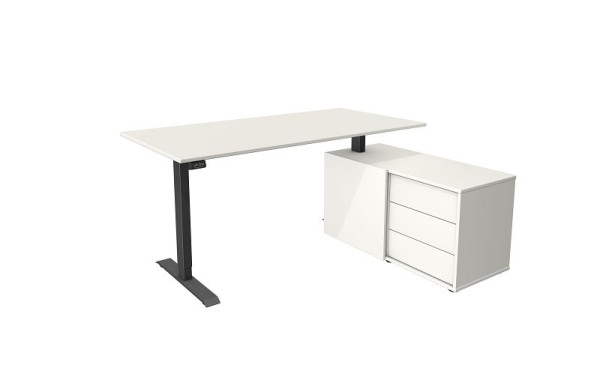 Kerkmann complete werkplek Move 1 antraciet, wit/wit, 10216510