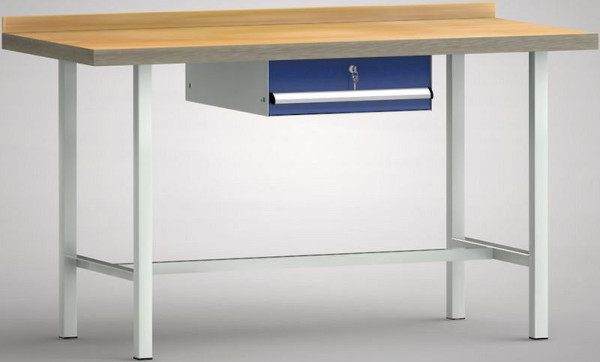 KLW standaard werkbank - 1500 x 700 x 840 mm L x D x H, WS001N-1500M40-E7003