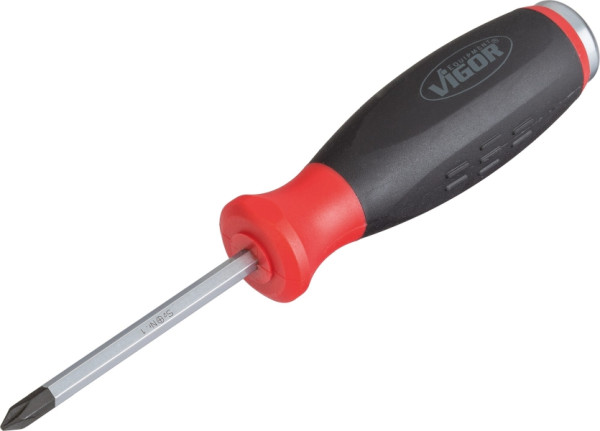 VIGOR kruiskopschroevendraaier met slagkap, kruiskopprofiel PH, PH1, V3601