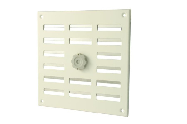 Marley afsluitbaar ventilatierooster van aluminium 195 x 195 mm wit, 443621