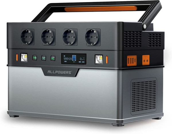 ALLPOWERS draagbare krachtcentrale 1092Wh, energieopslag met 4x 1500W (piek 3000W), S1500
