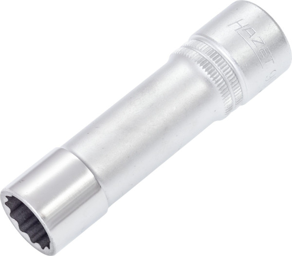 Hazet dop, bi-hex, hol vierkant 12,5 mm (1/2 inch), 15 mm, lang type met karteling, 900TZ-15