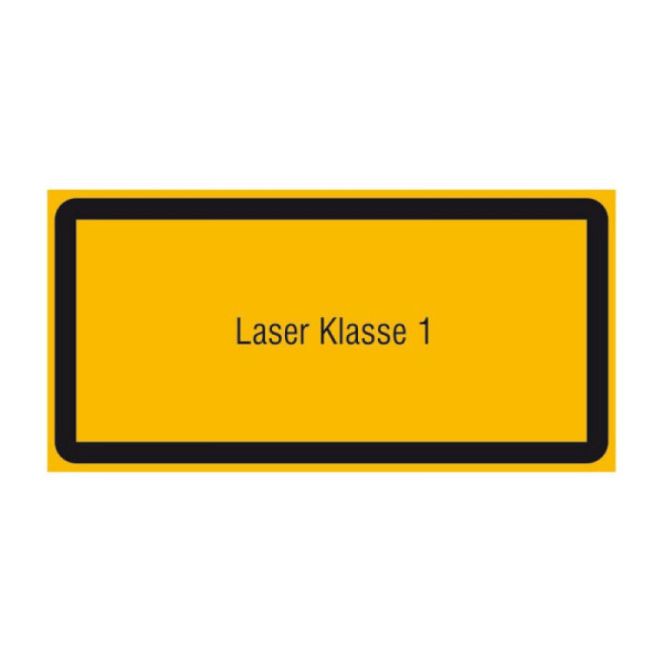 Stein HGS HGS lasermarkering/aanvullend waarschuwingsbord laserklasse 1, 105 x 52 mm, 21.1900