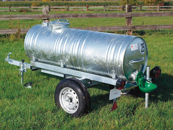 Growi watertonwagen 400 liter, met steunwiel en verlichting, 10030080