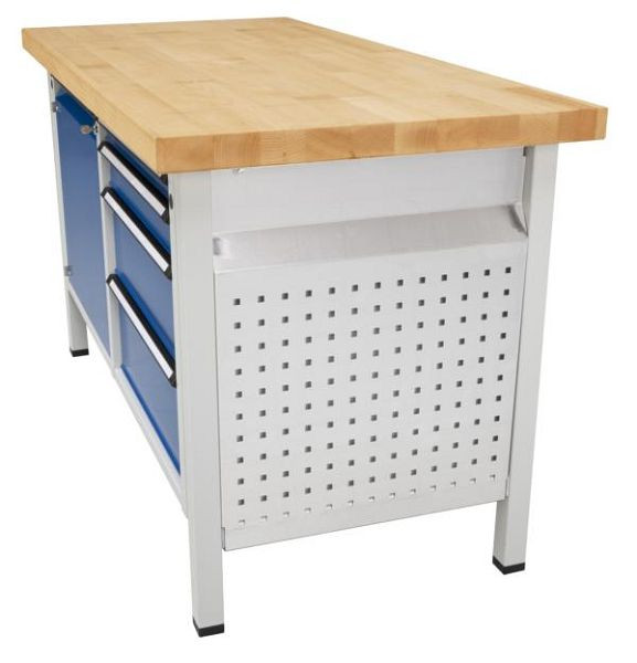 ANKE Werkbänke Systempaneel; 580 x 480 mm (BxT); RAL 7035; für Kastenwerkbänke VX; 10 mm Quadratlochung; 38 mm Achsabstand Mitte-Mitte, 903.711