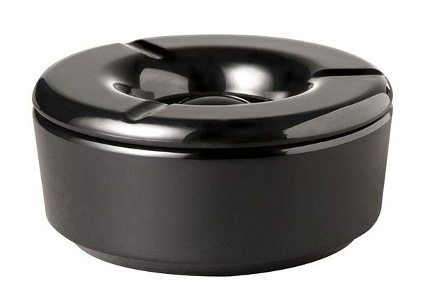 APS windasbak -CASUAL-, Ø 11,5 cm, hoogte: 5 cm, melamine, zwart, 83489
