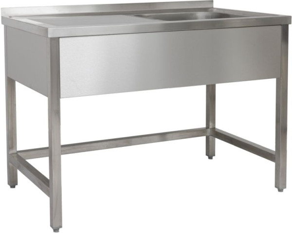 A&S Polarny spoelbak 1200 x 600 x 850 mm 1 bak rechts, zonder onderbouw, 600 mm diepte, SPTO1261BR