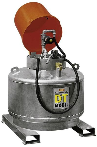 Cemo dieseltank verrijdbaar 400l, dubbelwandig verzinkt, 7577