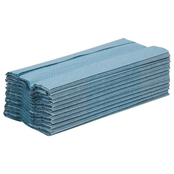 Jantex C-vouw handdoeken blauw 1-laags, VE: 15 stuks, GD832