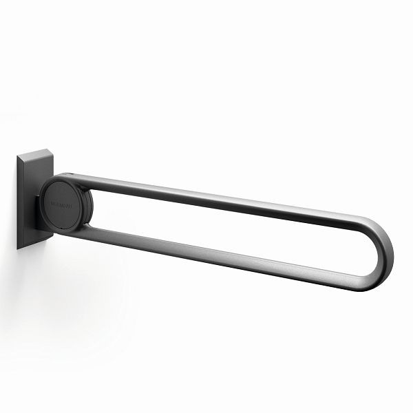 KEMMLIT Cavere Vario opklapbare steunrail, met bodemplaat, zwart, 850 mm, 252.609