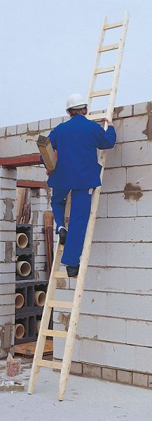 Euroline houten leunladder met 10 treden, 3m lengte, 1010210