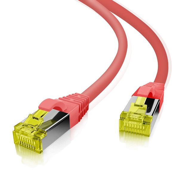 Helos patchkabel S/FTP Cat 6a rood 3,0m, 118092